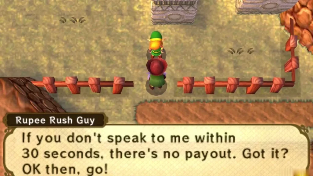 Rupee Rush Guy warns that talking to him late means no payout