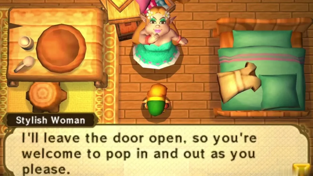 The Stylish Woman says she will leave her door open for Link to come and go