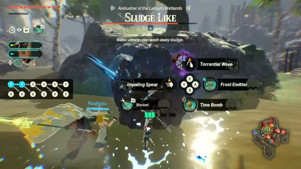 Qia opens her skill ring against Sludge Like Qia opens her skill ring against Sludge Like