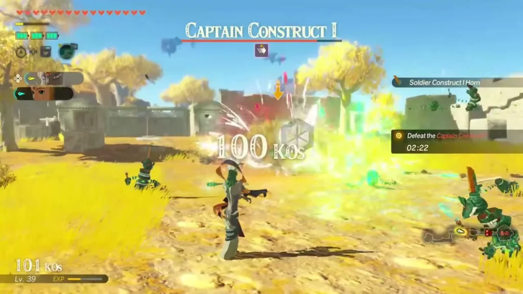 Mineru strikes Captain Construct I on the sunlit sky island Mineru strikes Captain Construct I on the sunlit sky island