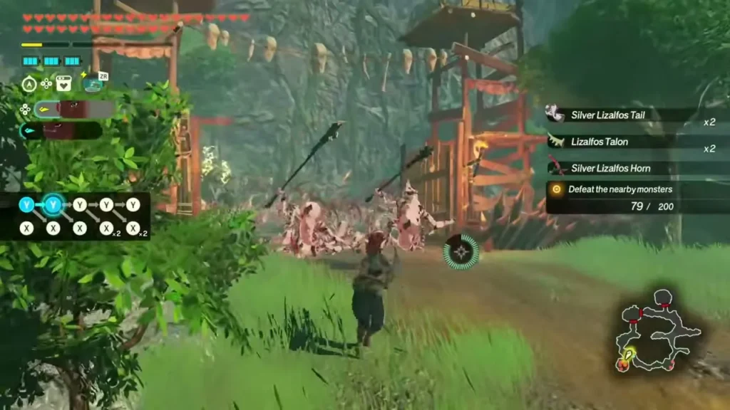 A warrior advances on a horde of monsters near an Ash Swamp outpost A warrior advances on a horde of monsters near an Ash Swamp outpost