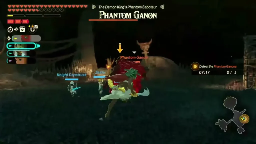 Zelda and the Knight Construct fight a Phantom Ganon Zelda and the Knight Construct fight a Phantom Ganon
