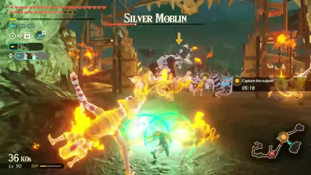 A Silver Moblin leads the defenders of a Seres Scablands outpost A Silver Moblin leads the defenders of a Seres Scablands outpost