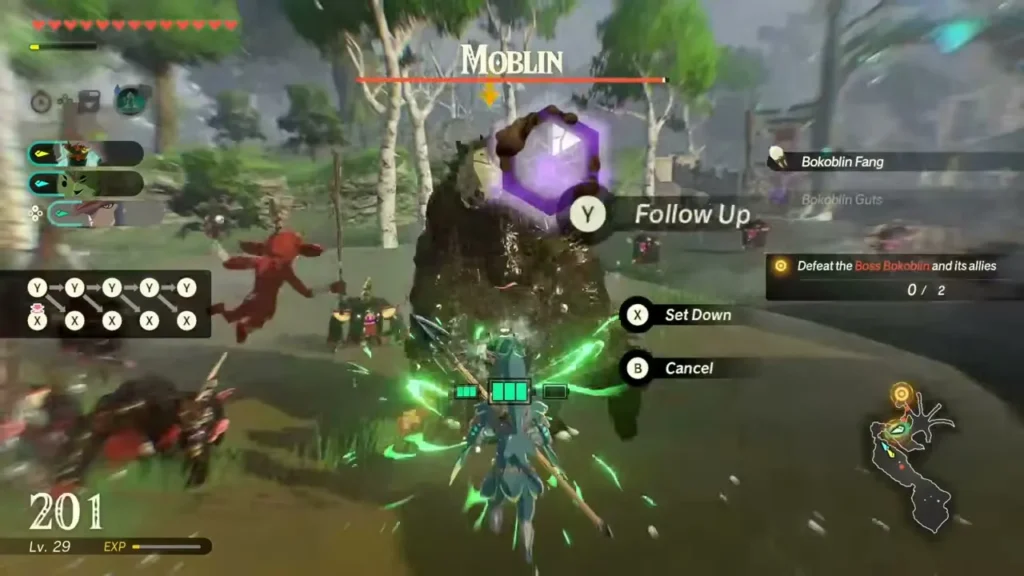 Cadlan sets up a follow-up attack on a Moblin Cadlan sets up a follow-up attack on a Moblin