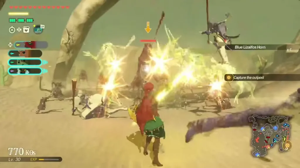 Ardi blasts Gibdos with lightning Ardi blasts Gibdos with lightning