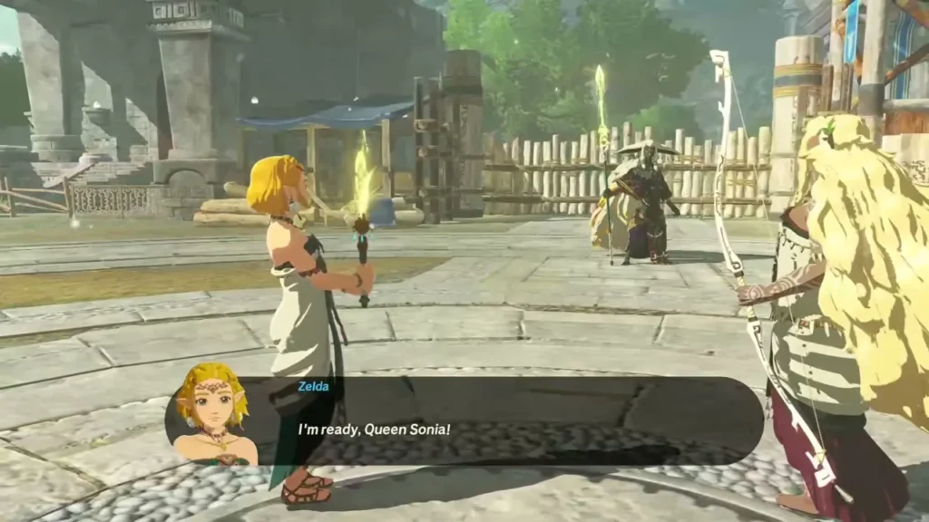 Zelda and Queen Sonia prepare to train together Zelda and Queen Sonia prepare to train together