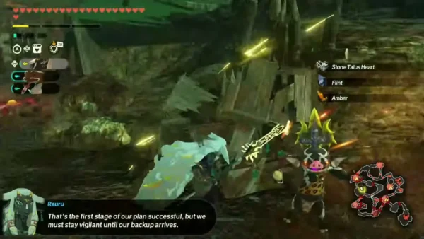Stone Talus Heart, Flint and Amber appear in the item feed at a captured outpost
