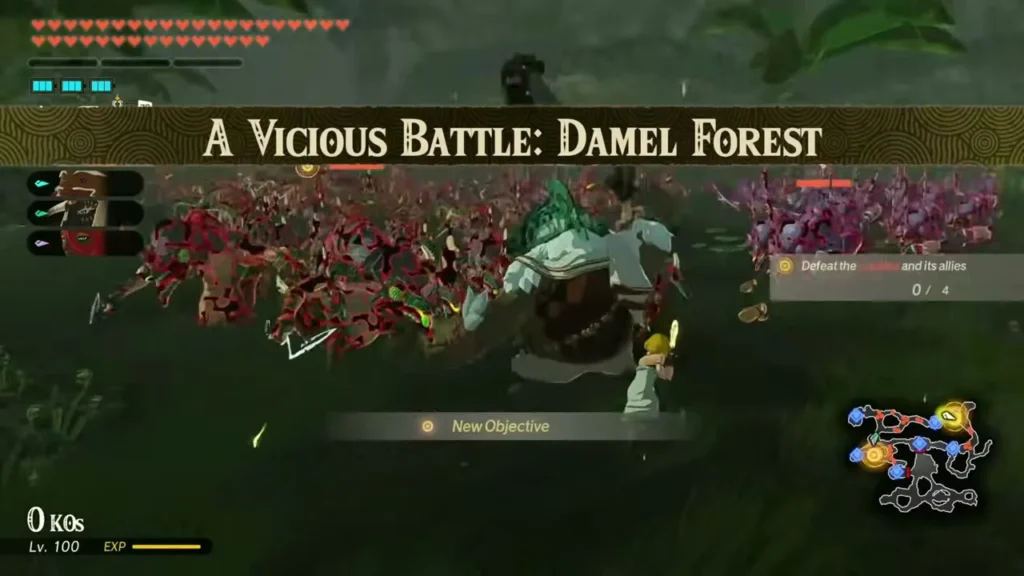 The Vicious Battle: Damel Forest begins as Lizalfos hordes charge through the trees