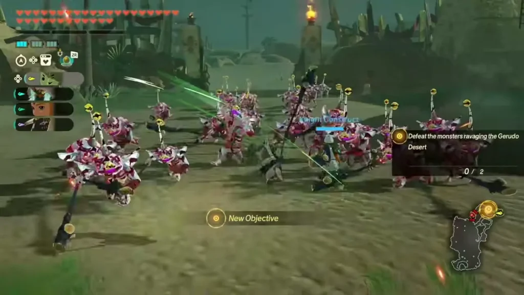 Bokoblin hordes ravage the Gerudo Desert as the Vicious Battle: Gerudo begins