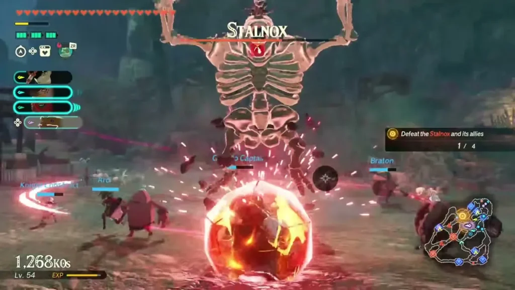 The Stalnox looms over the party and its allies The Stalnox looms over the party and its allies