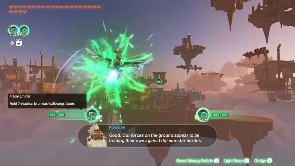 The Flame Emitter device is described as Agraston speaks on the ground forces The Flame Emitter device is described as Agraston speaks on the ground forces