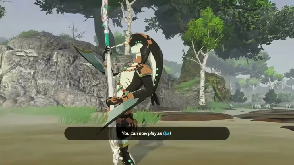 A message announces that Qia can now be played A message announces that Qia can now be played