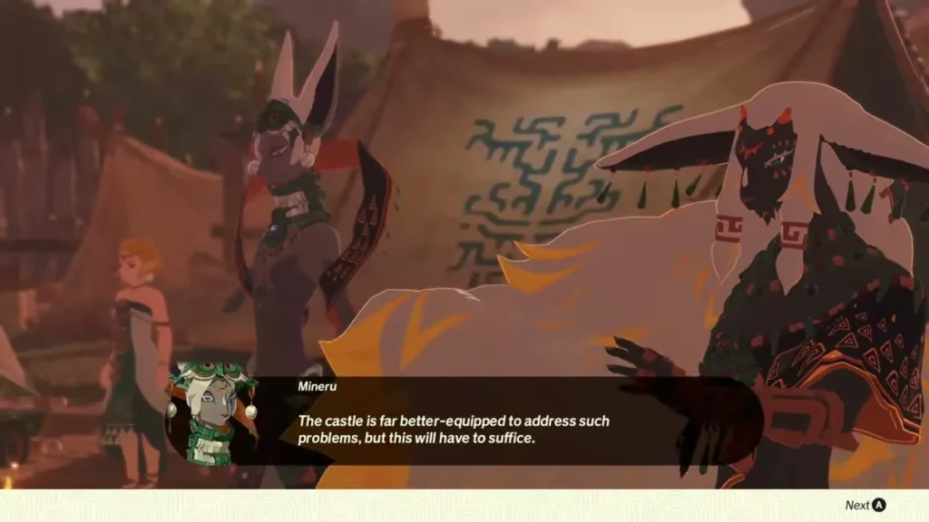 Mineru explains the Camp will have to suffice Mineru explains the Camp will have to suffice