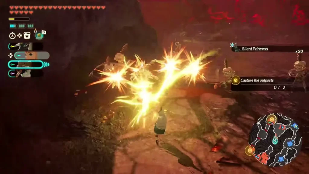 Silent Princess x20 is collected from the chest near the fire Silent Princess x20 is collected from the chest near the fire