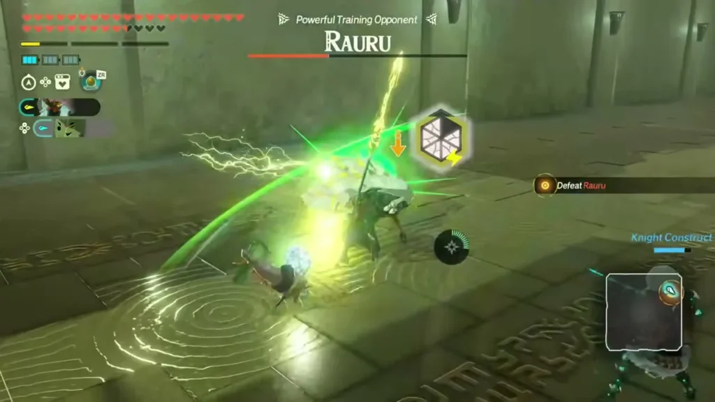 The Knight Construct duels Rauru in the Eve of the Final Confrontation The Knight Construct duels Rauru in the Eve of the Final Confrontation