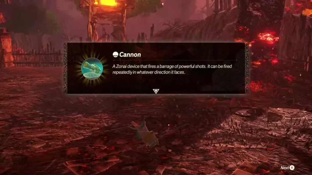 The Cannon item card shown after opening a chest in The Howling Tempests The Cannon item card shown after opening a chest in The Howling Tempests