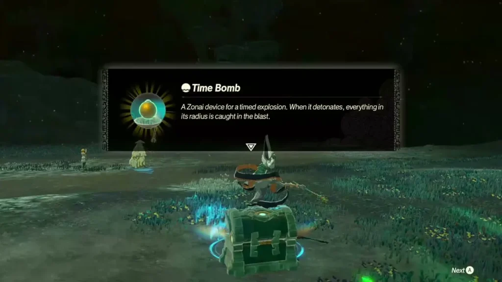 The Time Bomb item card shown after opening a chest The Time Bomb item card shown after opening a chest