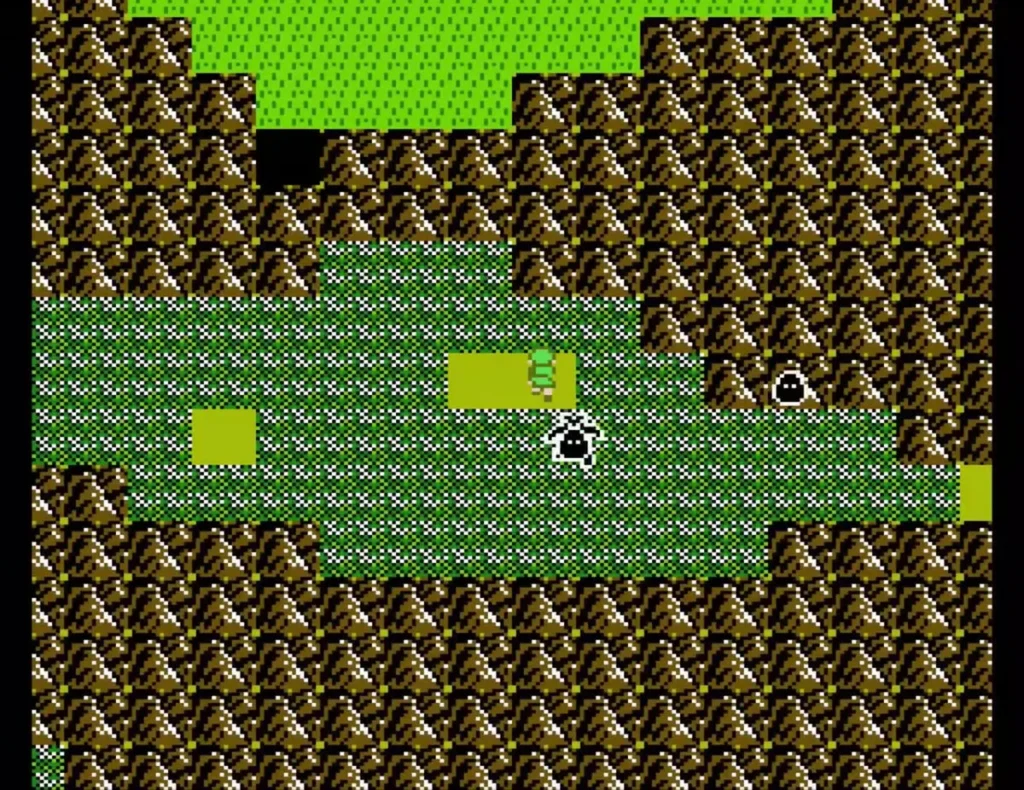 Dark cave opening in the swamp on the overworld near Midoro Palace Dark cave opening in the swamp on the overworld near Midoro Palace