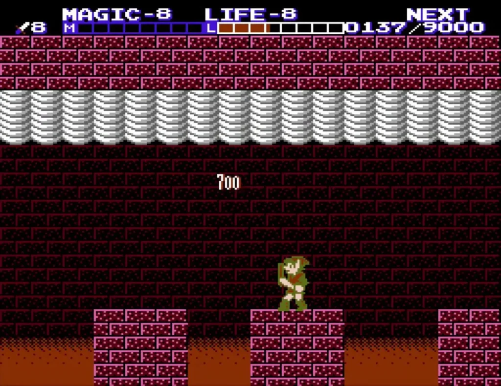 The 700-point kill score shown in the palace room after Barba falls