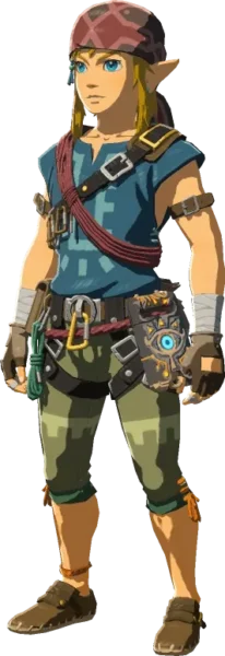 Link wearing the Climbing Set Link wearing the Climbing Set