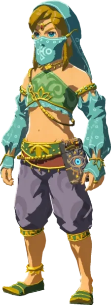 Link wearing the Gerudo Set Link wearing the Gerudo Set