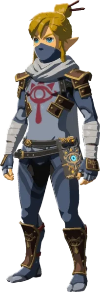 Link wearing the Stealth Set Link wearing the Stealth Set