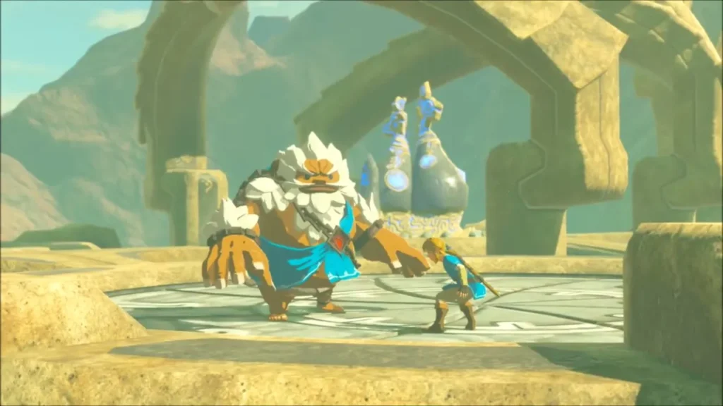 Daruk and Link in the memory of Daruk's Mettle Daruk and Link in the memory of Daruk's Mettle
