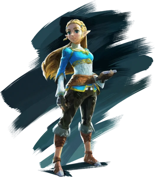 Artwork of Princess Zelda holding the Sheikah Slate Artwork of Princess Zelda holding the Sheikah Slate