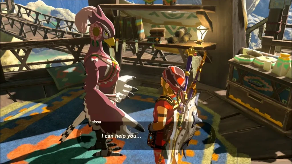 Laissa greeting Link, ready to hear the first half of the song Laissa greeting Link, ready to hear the first half of the song