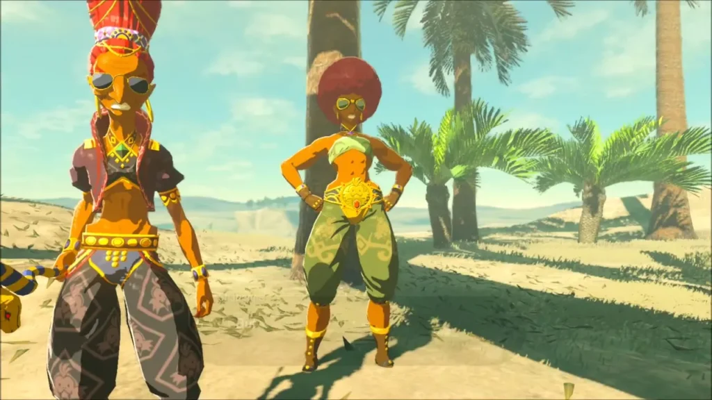 Tali the champion and Shabonne standing at the rally Tali the champion and Shabonne standing at the rally