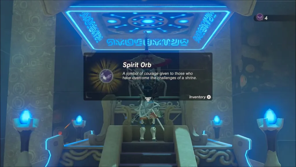 Spirit Orb item box shown in front of the monk's chamber Spirit Orb item box shown in front of the monk's chamber