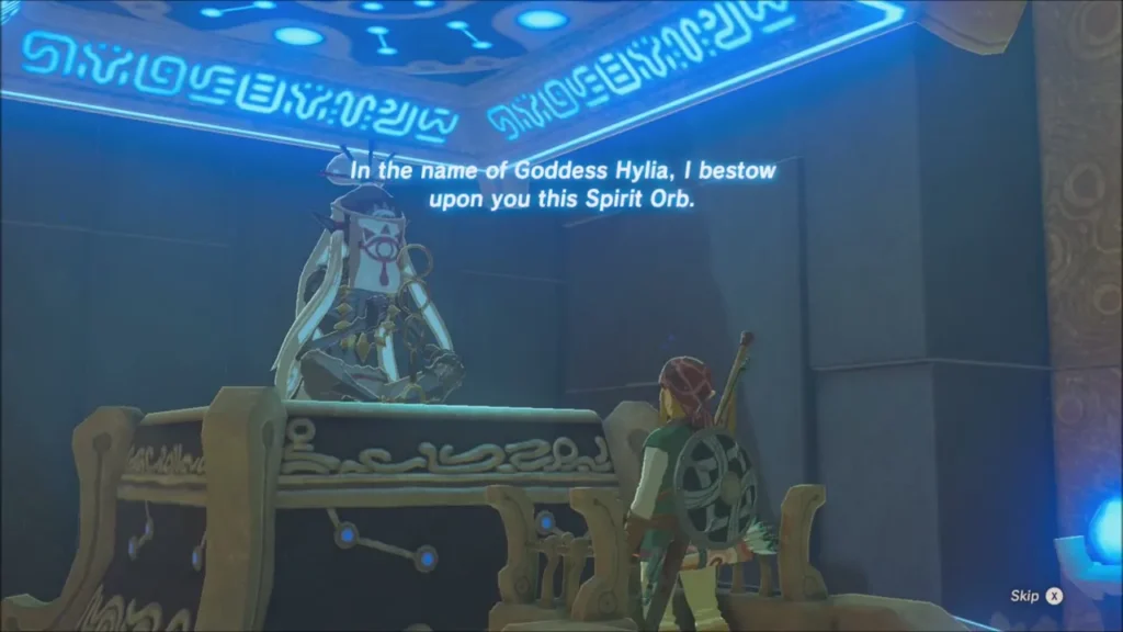 Daka Tuss bestowing the Spirit Orb to Link Daka Tuss bestowing the Spirit Orb to Link