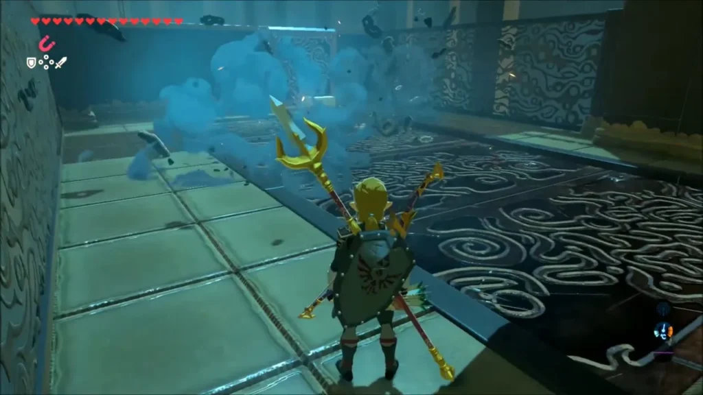 Smoke where the small Guardians were destroyed Smoke where the small Guardians were destroyed