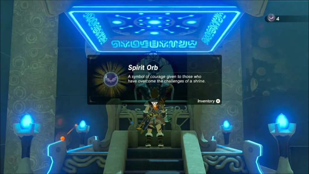 Spirit Orb received from the monk in Dila Maag Shrine