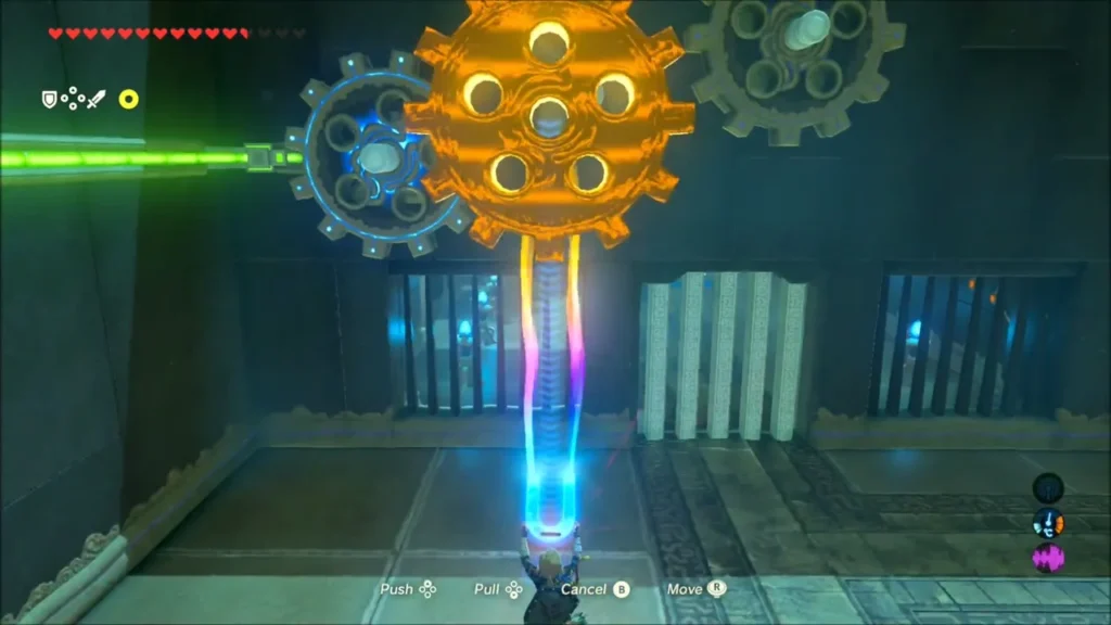 Link holding the electric ball up against the gear mechanism Link holding the electric ball up against the gear mechanism