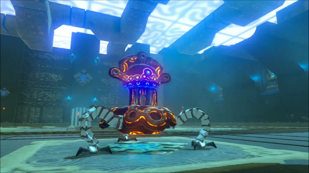 Guardian Scout waiting in the Hia Miu Shrine trial chamber Guardian Scout waiting in the Hia Miu Shrine trial chamber