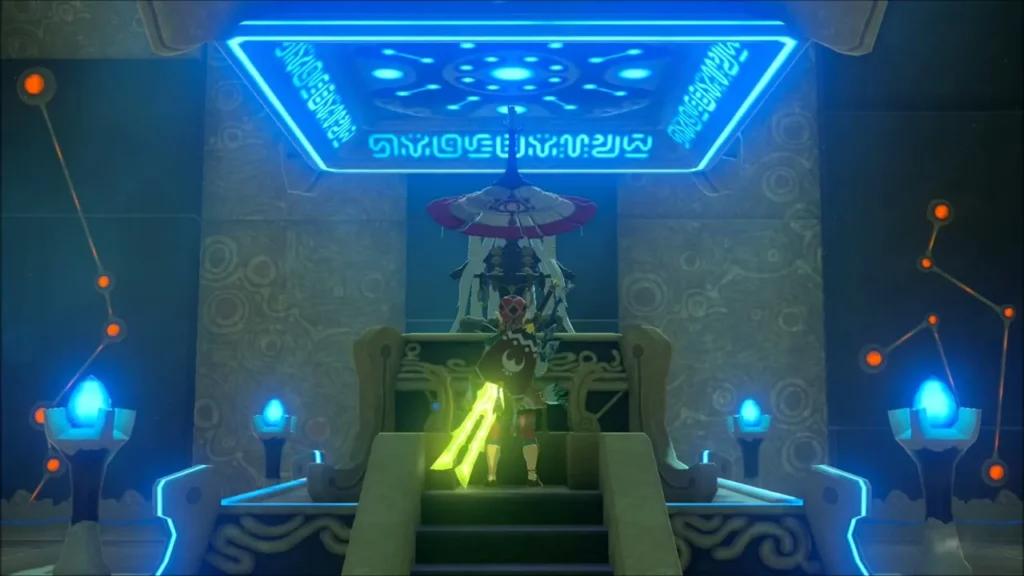 Link before the monk at the altar to receive the Spirit Orb Link before the monk at the altar to receive the Spirit Orb