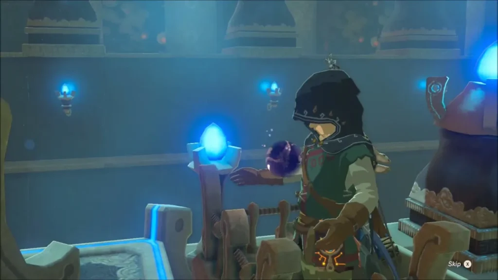 Link taking the Spirit Orb from Monk Jitan Sa'mi Link taking the Spirit Orb from Monk Jitan Sa'mi