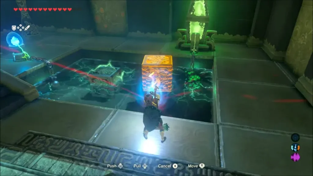 Link placing a second electric block in the right pool Link placing a second electric block in the right pool