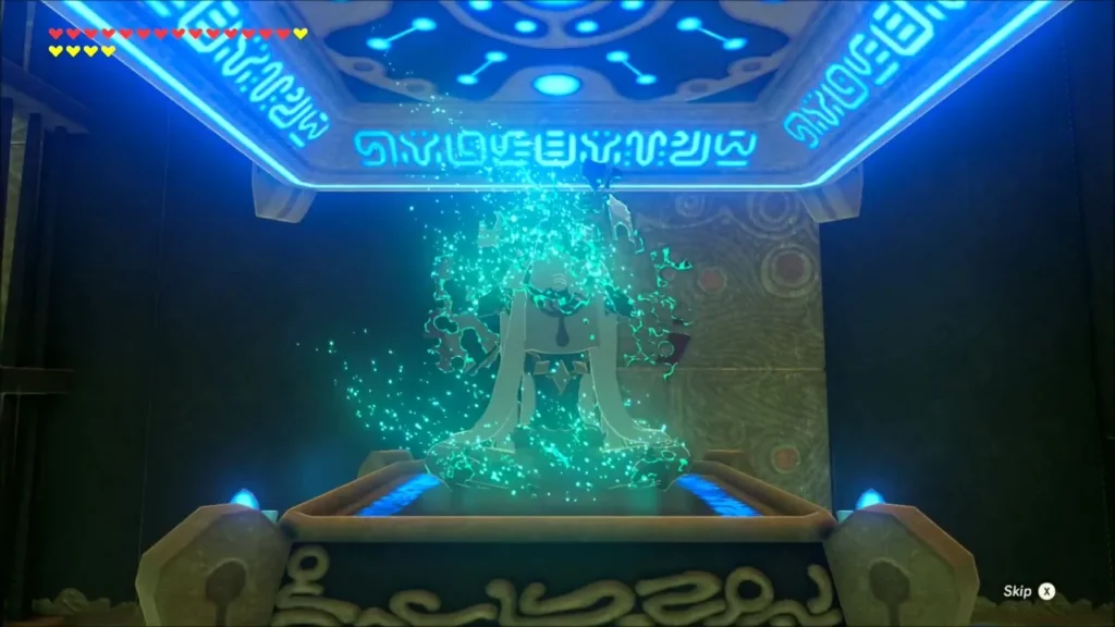 Monk Kuh Takkar dissolving into green light on the altar Monk Kuh Takkar dissolving into green light on the altar