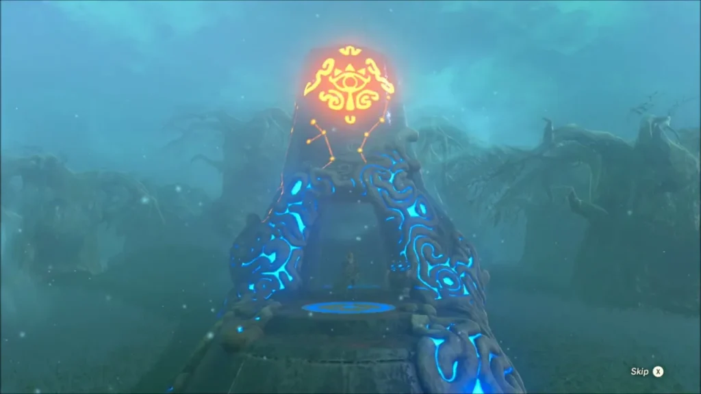 The Kuhn Sidajj Shrine rising from the foggy lakeshore The Kuhn Sidajj Shrine rising from the foggy lakeshore