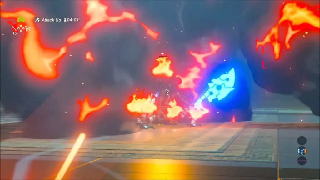 Bomb fire engulfing the Guardian Scout in the final moments of the fight Bomb fire engulfing the Guardian Scout in the final moments of the fight