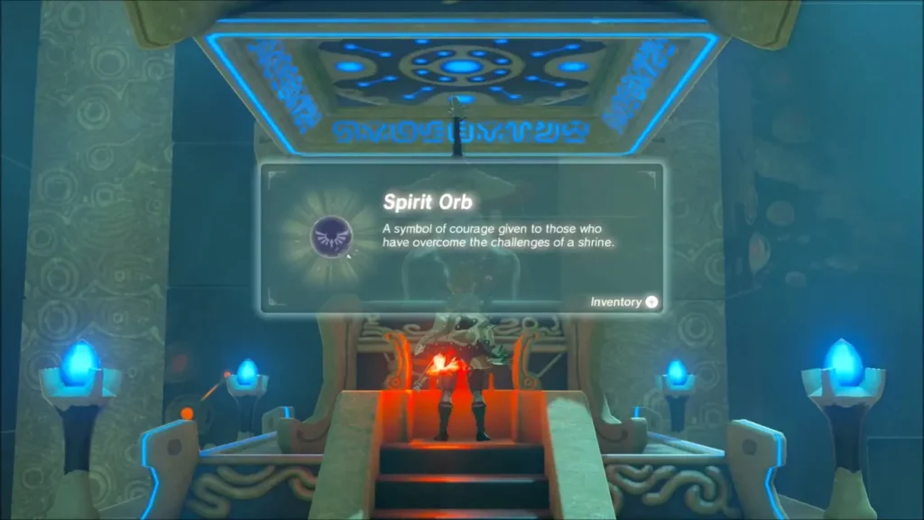 Spirit Orb received from the monk at the shrine Spirit Orb received from the monk at the shrine