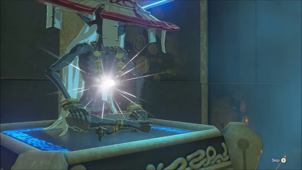 Monk Qukah Nata glowing as he gives the Spirit Orb Monk Qukah Nata glowing as he gives the Spirit Orb