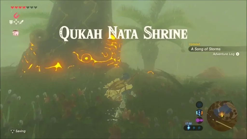 Qukah Nata Shrine glowing after the mound shatters Qukah Nata Shrine glowing after the mound shatters