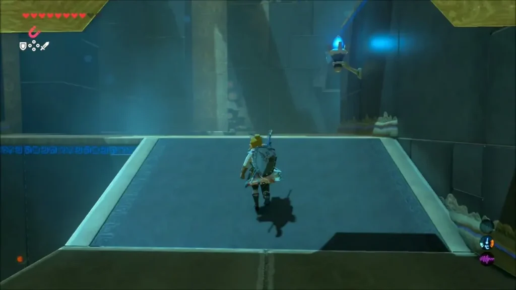 Link walking down the hall after the scout drops Ancient Shaft and Gear Link walking down the hall after the scout drops Ancient Shaft and Gear