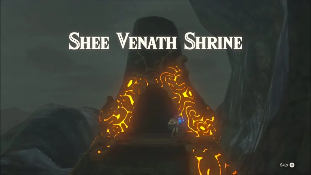 Shee Venath Shrine entrance with its name