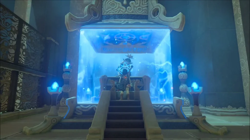 The shrine door glows open on the monk's chamber The shrine door glows open on the monk's chamber