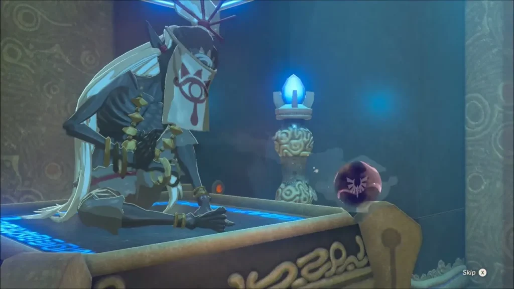 The Spirit Orb floating beside the shrine monk The Spirit Orb floating beside the shrine monk