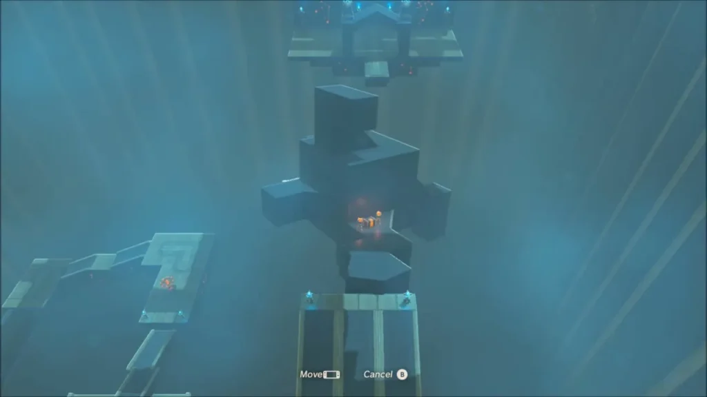 Maze tilted with the torch-marked chest visible inside Maze tilted with the torch-marked chest visible inside